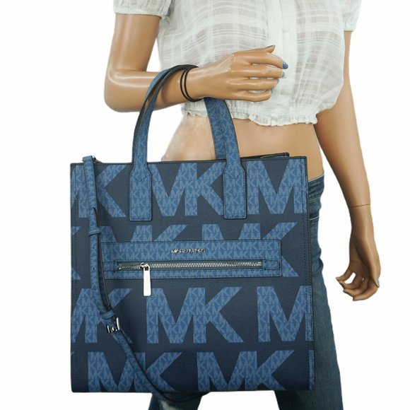 Michael Kors Graphic Logo Tote Bag + Wristlet Set - Picture 3 of 15